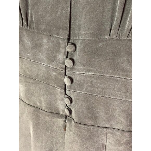 Y2k Vintage BETSEY JOHNSON NY New York Silk Black Short Sleeve Wiggle Dress w/ L - Picture 10 of 10